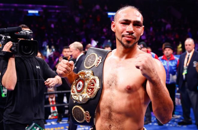 Turman successfully defended his WBA "Super" Welterweight Title against Lopez. Photo Credit: The Ring