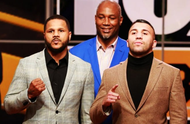 Dirrell-Yildirim face off. Photo Credit: Tümspor - Haber7