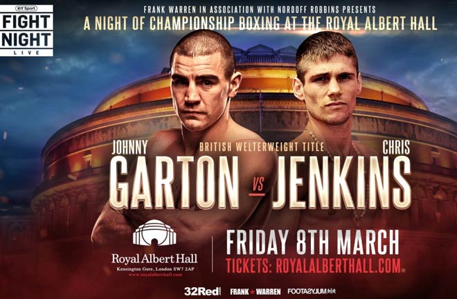 Johnny Garton To Defend British Welterweight Title Against Chris Jenkins. Photo Credit: Frank Warren