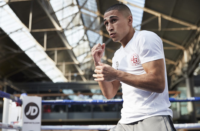 Jordan Gill is determined to break into the World rankings with a win over Emmanuel Dominguez on Saturday. Photo Credit: Matchroom Boxing