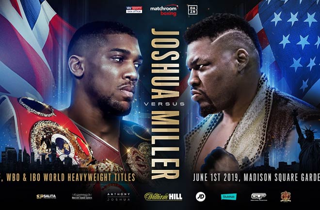 Anthony Joshua to face Jarrell Miller at Madison Square Garden. Photo Credit: Matchroom Boxing