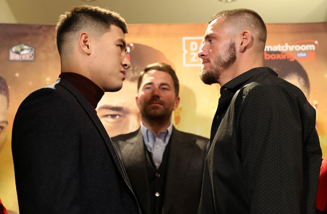 Bivol-Smith face off. Credit: Boxing Scene