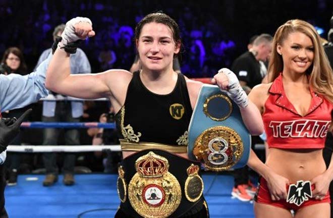 Taylor defends her belts against the Brazilian, and unbeaten WBO Champion, Rose Volante. Credit: BreakingNews.ie