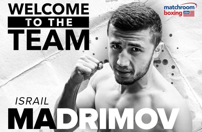 Israil Madrimov has signed a co-promotional deal with Matchroom Boxing USA. Credit: Matchroom Boxing