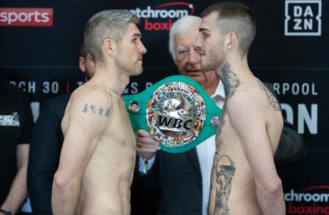 The vacant WBC Silver Super-Welterweight title will be on the line when Liam Smith and Sam Eggington tomorrow night. Credit: Matchroom Boxing