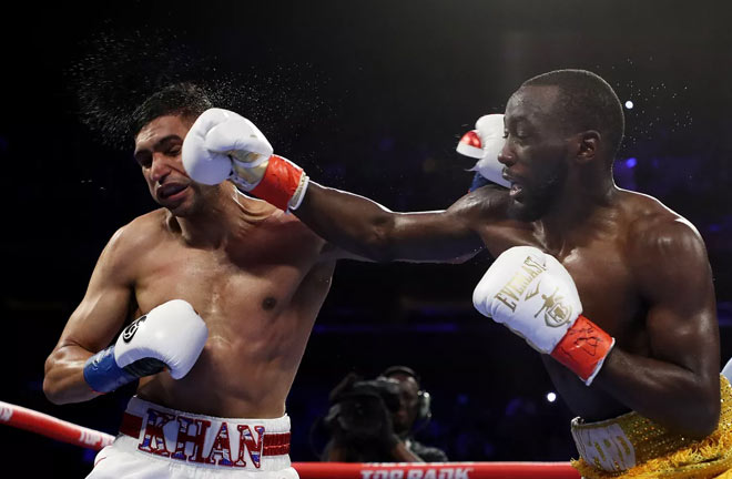 Crawford controversially saw of Amir Khan in April Credit: Bad Left Hook