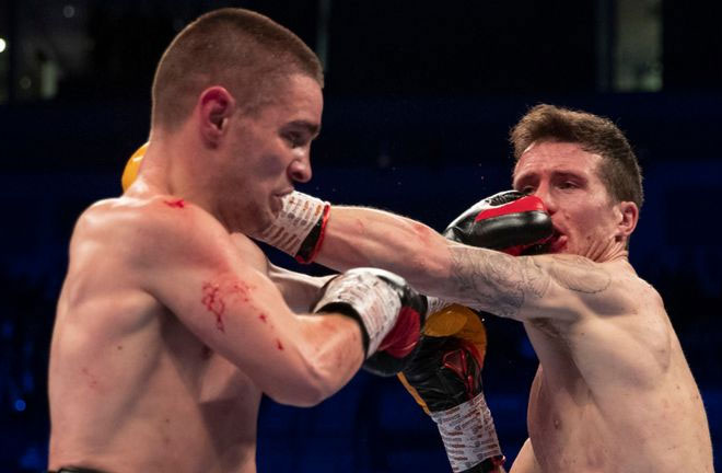 Davies Jr scores points win over Joe Hughes. Credit: Sky Sports 