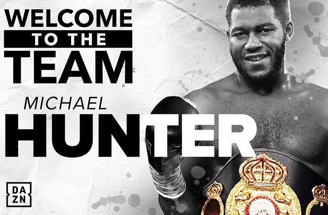 Hunter has signed a promotional deal with Matchroom Boxing USA. Credit: Matchroom Boxing