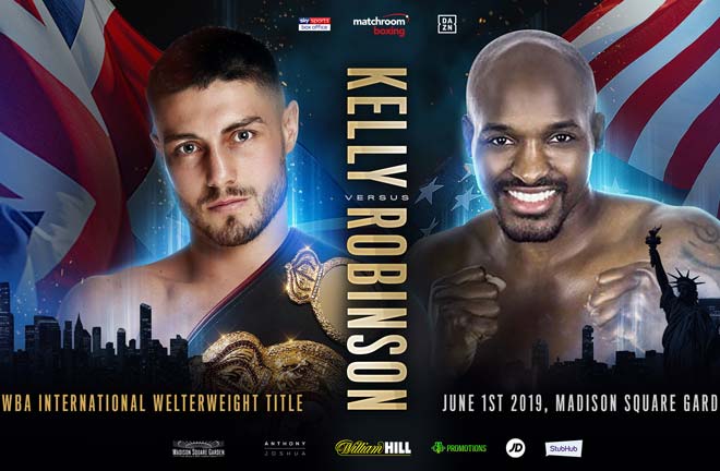 Josh Kelly will make his US debut against Philadelphia’s Ray Robinson. Credit: Matchroom Boxing