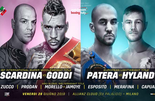 Francesco Patera will defend his EBU European Lightweight title against Paul Hyland Jr. Credit: Matchroom Boxing