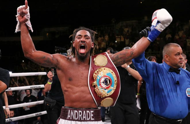 Andrade will be looking to defend his world title against the underdog, Keeler. Photo Credit: Sporting News