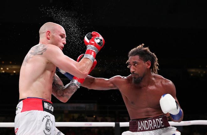 Andrade defended his crown against Maciej Sulecki in Providence in June Credit: Boxing Scene