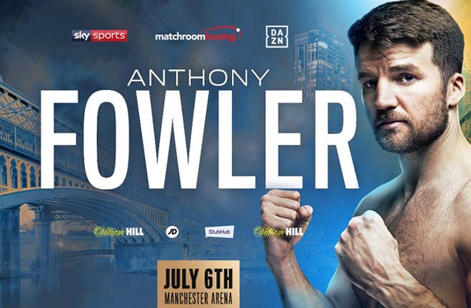 Anthony Fowler will return to the ring on July 6 at Manchester Arena. Credit: Matchroom Boxing