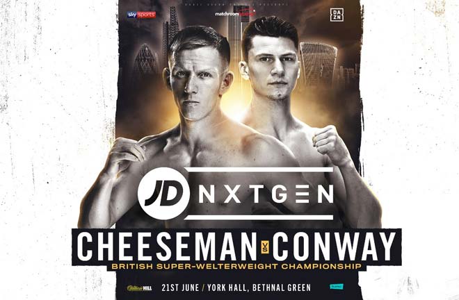 Ted Cheeseman will make the first defence of his British Super-Welterweight title against Kieron Conway. Credit: Matchroom Boxing