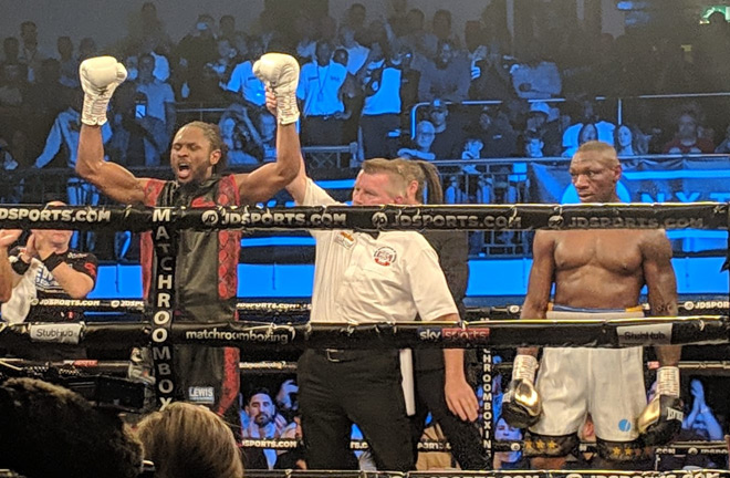 Craig Richards wins against Andre Sterling by UD on all 3 judges scorecard.