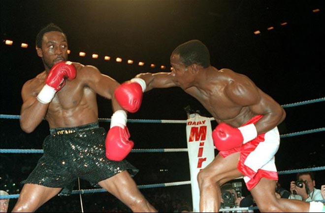 Benn vs Eubank back in 1990. Credit: The Boxing Tribune