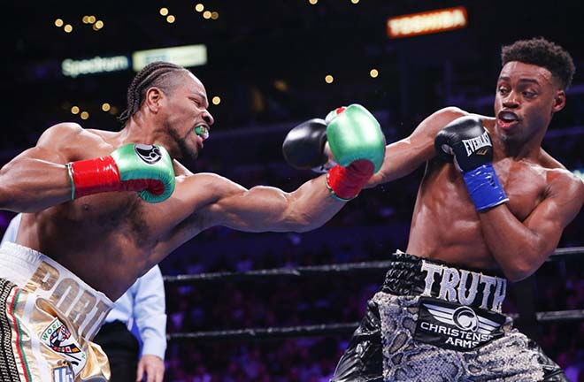 Errol Spence with Shawn Porter. Credit: Yahoo Sports