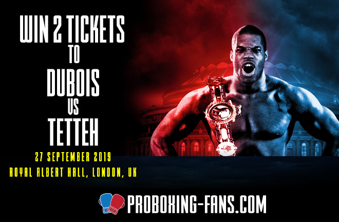 Dubois vs Tetteh Ticket Competition.