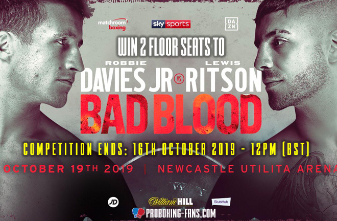 Davies Jr vs Ritson Ticket Competition.