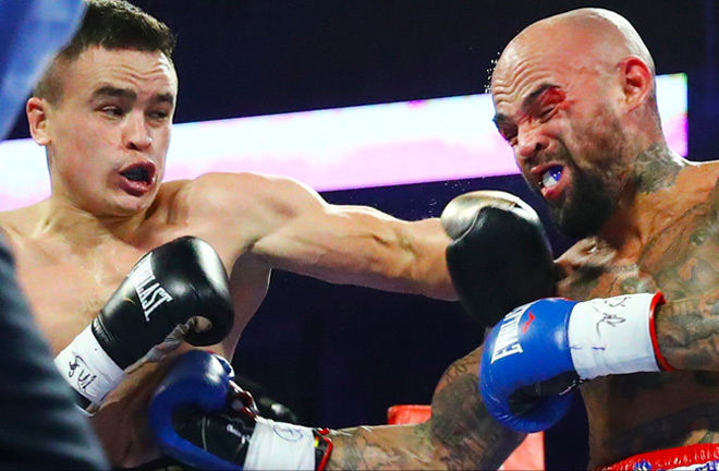 Kudratillo Abdukakhorov proved too much for former world champion Luis Collazo Credit: Top Rank