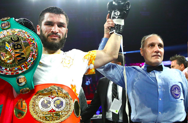 Beterbiev unified his titles against Gvozdyk last October Credit: Top Rank