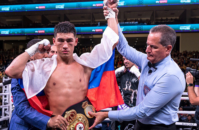 Dmitry Bivol successfully defended his WBA light heavyweight title Credit: Dmitry Bivol