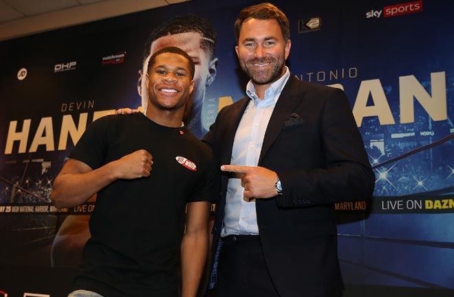 Haney; I’m blessed to be signed to Matchroom and Eddie Hearn" Credit: Boxing Scene