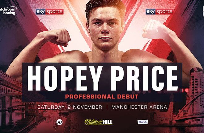 AMATEUR STANDOUT HOPEY PRICE SIGNS WITH MATCHROOM & LOOKS TO MAKE DEBUT ON 2ND NOVEMBER IN MANCHESTER.