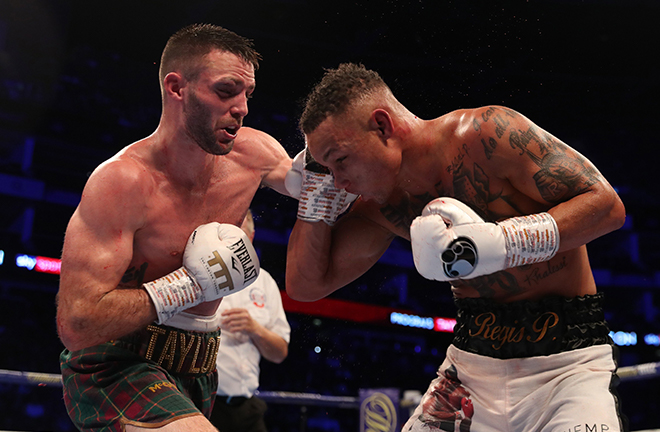 Taylor ripped away Prograis' WBA belt to add to his IBF strap at the O2 Arena Credit: Sky Sports