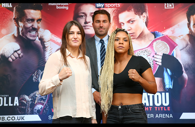 Katie Taylor faces Christina Linardatou for the WBO super-lightweight crown on Saturday Credit: Matchroom