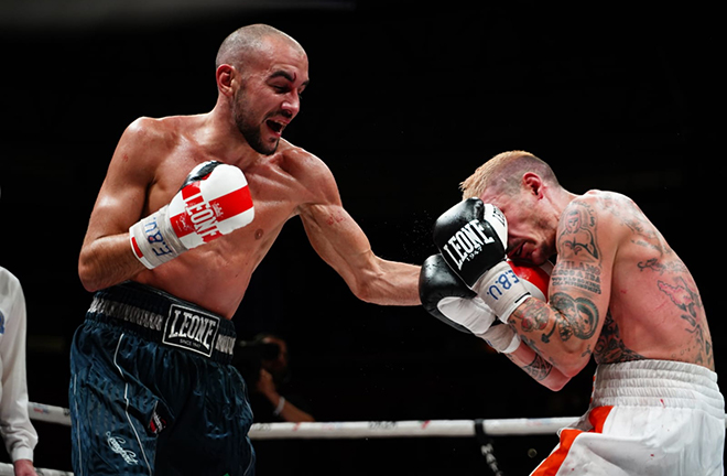 Patera claimed the European strap against Newcastle's Lewis Ritson last October Credit: Matchroom Italy