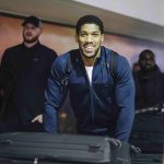 Joshua arrived in relaxed mood in Saudi Arabia ahead of his colossal rematch Credit: Diriyah Season