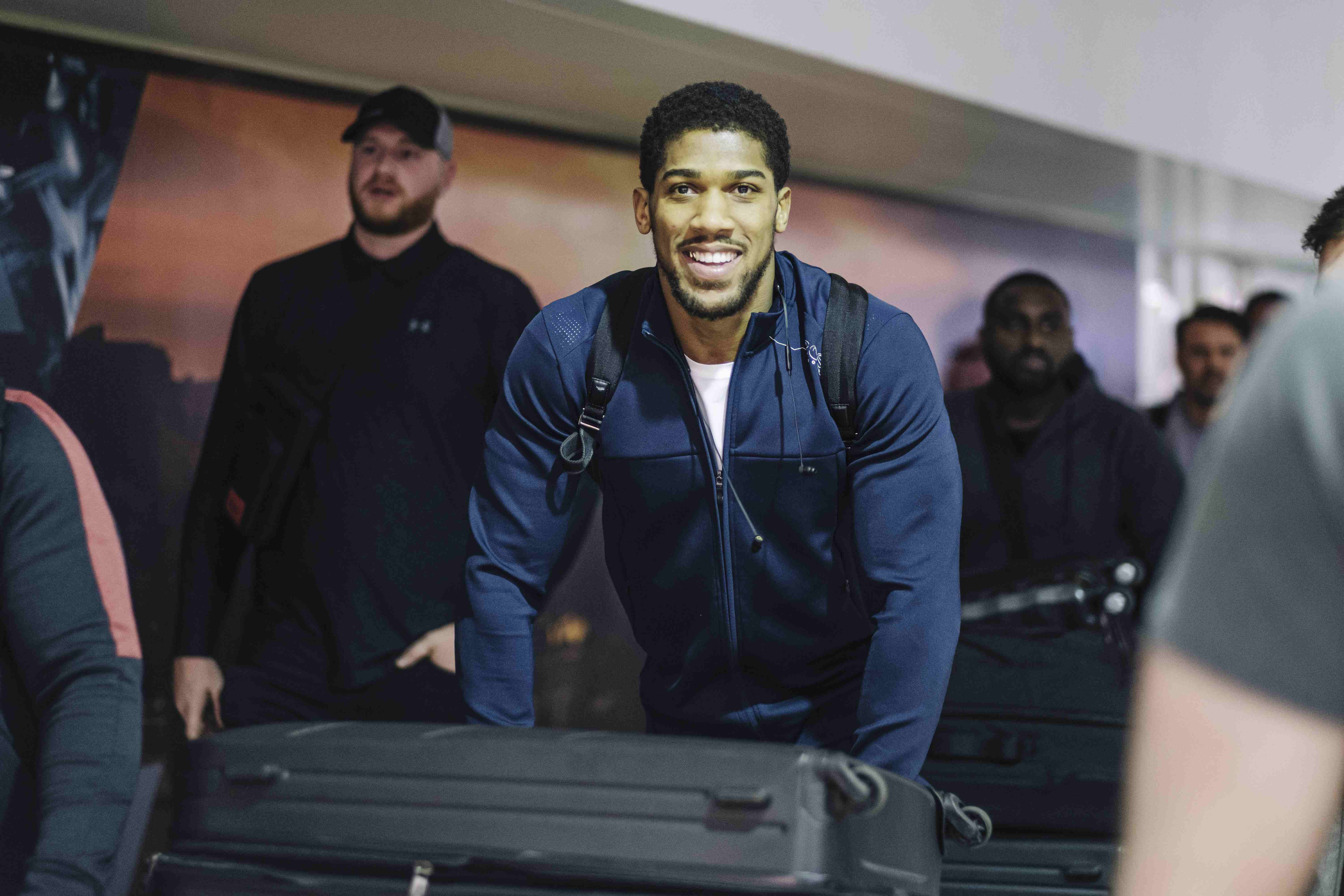 AJ has landed in Saudi Arabia ahead of his colossal rematch Credit: Diriyah Season 