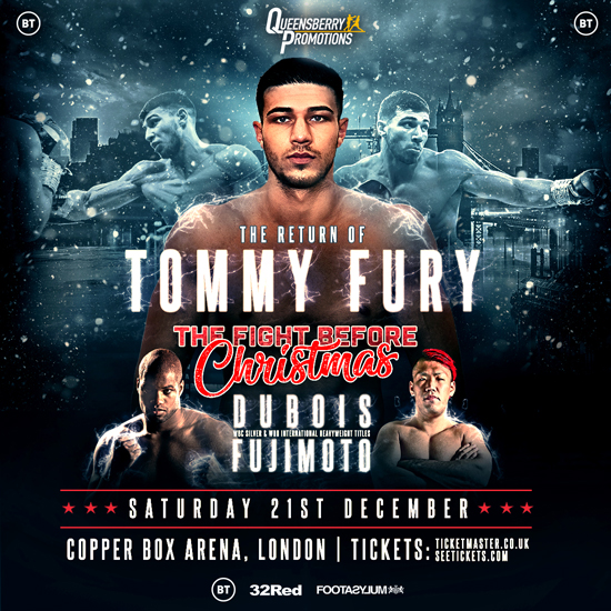 Unbeaten Tommy Fury fights for the third time as a pro following his stint on Love Island Credit: Frank Warren