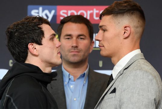 Billam-Smith and Glover clash for the Commonwealth title in Liverpool on Saturday Credit: Matchroom Boxing