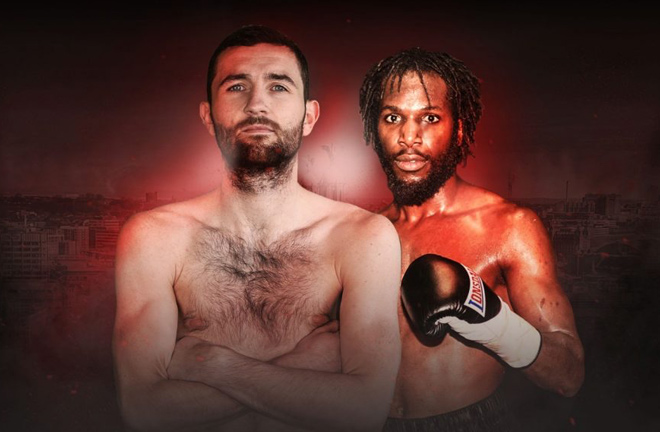 Rocky Fielding head to head with his opponent. Photo credit: bigfightweekend.com
