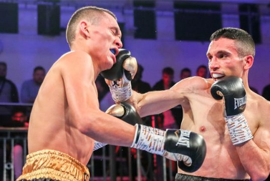 Alex Dilmaghani and Francisco Fonseca played out an entertaining draw at York Hall Credit: Hennessy Sports