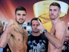 Erik Skoglund and Callum Smith. Photo credit: boxing scene.com