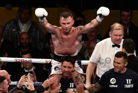 Carl Frampton is hoping to become a three-weight world champion in the near future Photo credit: irishnews.com