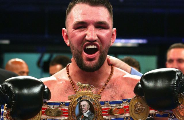 Hughie Fury after winning the British title against Sam Sexton. Photo credit: thesun.co.uk