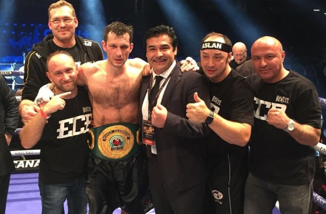 Igor Mikhalkin claimed the IBO world title in 2017 Photo credit: boxingscene.com