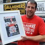 Joe Gallagher with one of his awards. Photo credit: manchestereveningnews.co.uk