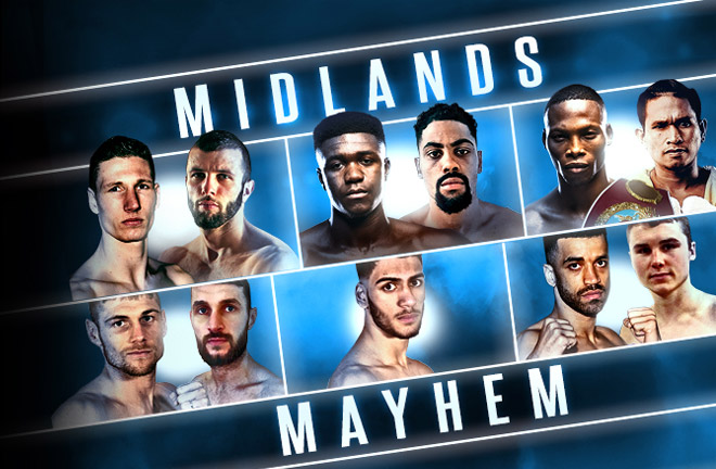 Midlands Mayhem promoted by Frank Warren. Photo credit: FrankWarren.com