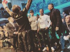 Anthony Yarde, Tunde Ajayi, and Spencer Fearon all showing support to their friend, Ohara Davies.