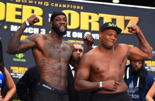 Luis Ortiz and Deontay Wilder. Photo credit: forbes.com