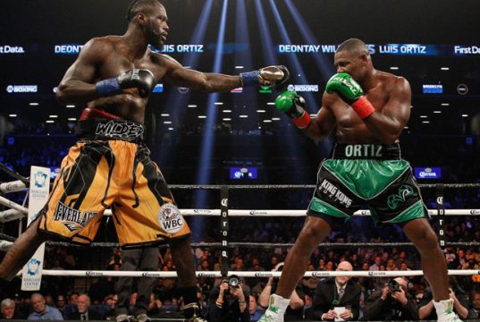 Ortiz gave Wilder huge problems before falling to a 10th round KO Credit: dailysunpost.com