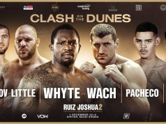 Clash on the dunes undercard. Credit: Matchroom Boxing