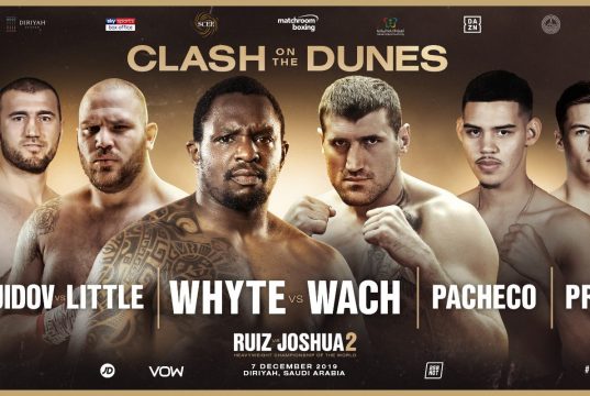 Clash on the dunes undercard. Credit: Matchroom Boxing