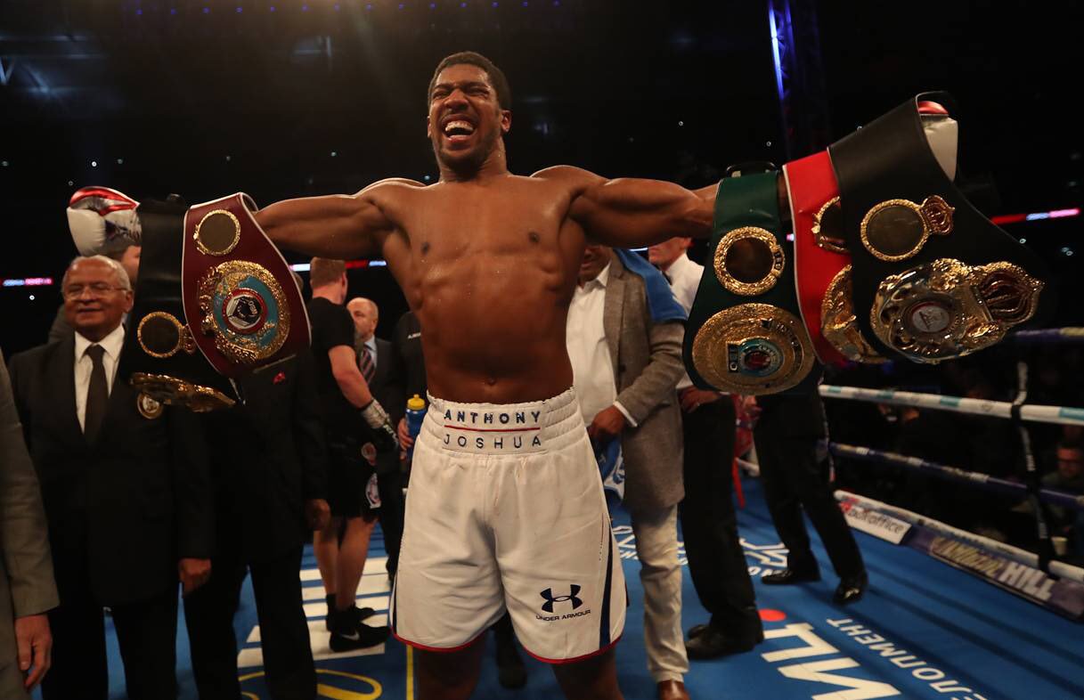 Anthony Joshua produced a dominant display to see of Andy Ruiz Jr and regain his heavyweight titles Credit: talksport