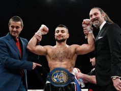 David Avanesyan saw off Jose Del Rio inside the first round in Barcelona Credit: Matchroom Boxing